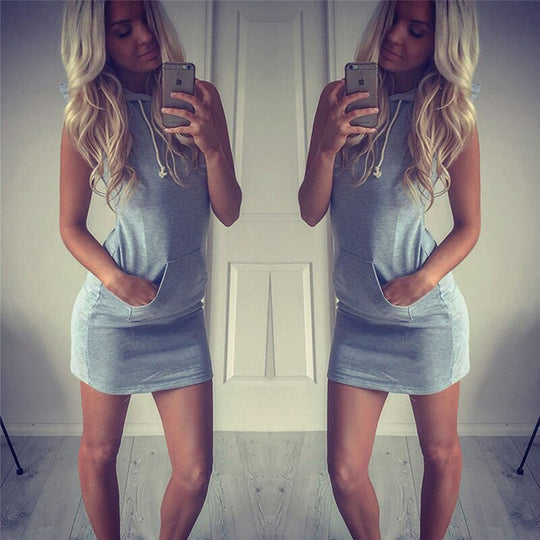 Casual Mouwloze Mini-jurk Belleza