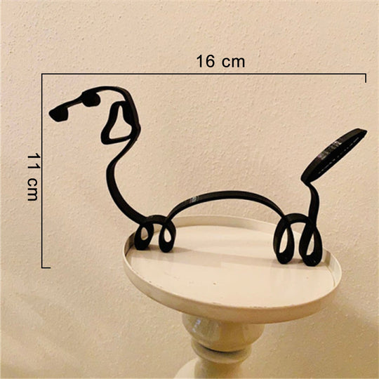 Minimalistische Hond Kunst Sculptuur Belleza