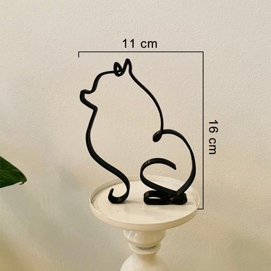 Minimalistische Hond Kunst Sculptuur Belleza