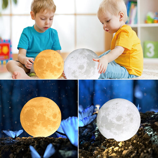 3D Maanlamp met tekst Belleza