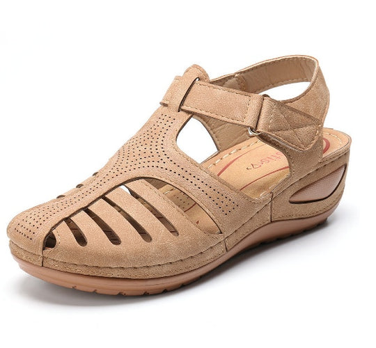 Lederen Retro Orthopedische Sandalen Belleza