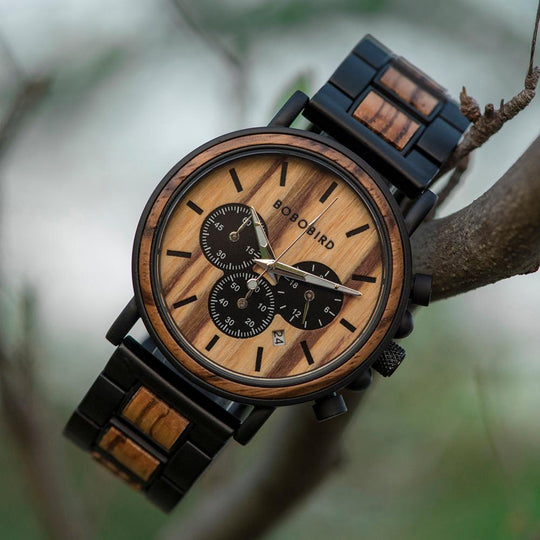 Luxe Houten Herenhorloge Belleza