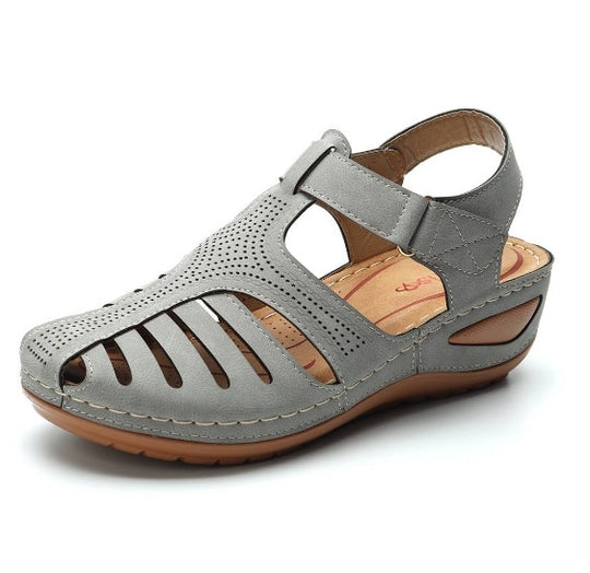 Lederen Retro Orthopedische Sandalen Belleza