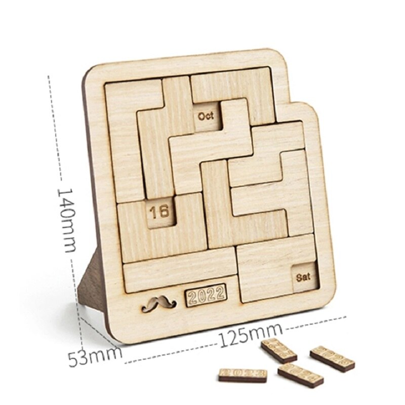 Dagelijkse Kalender Houten Puzzel