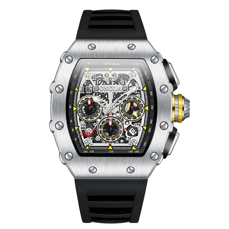 Heren Luminous Tonneau Horloge