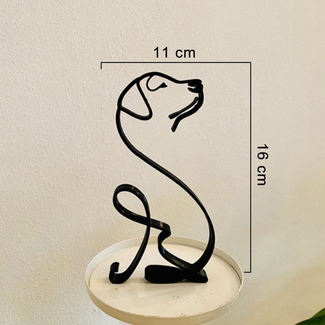 Minimalistische Hond Kunst Sculptuur Belleza