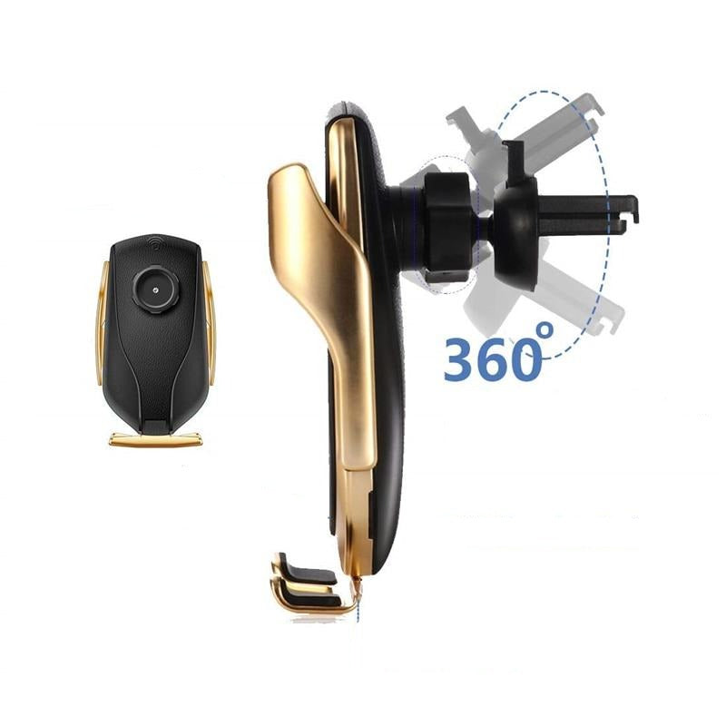PREMIUM - Automatisch Klemmende Telefoonhouder | Draadloze Oplader Belleza