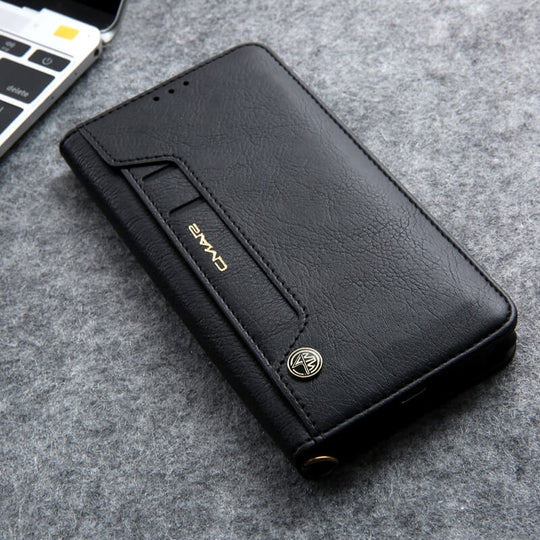 Magnetische Flip Leren Telefoon Beschermer