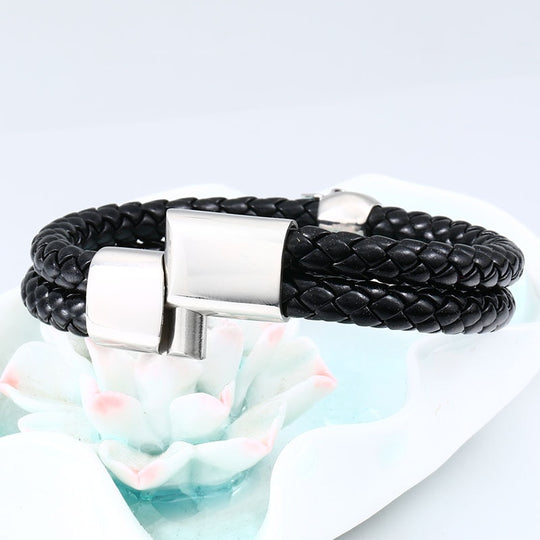 Stalen Punk Schedel Leren Armband Belleza