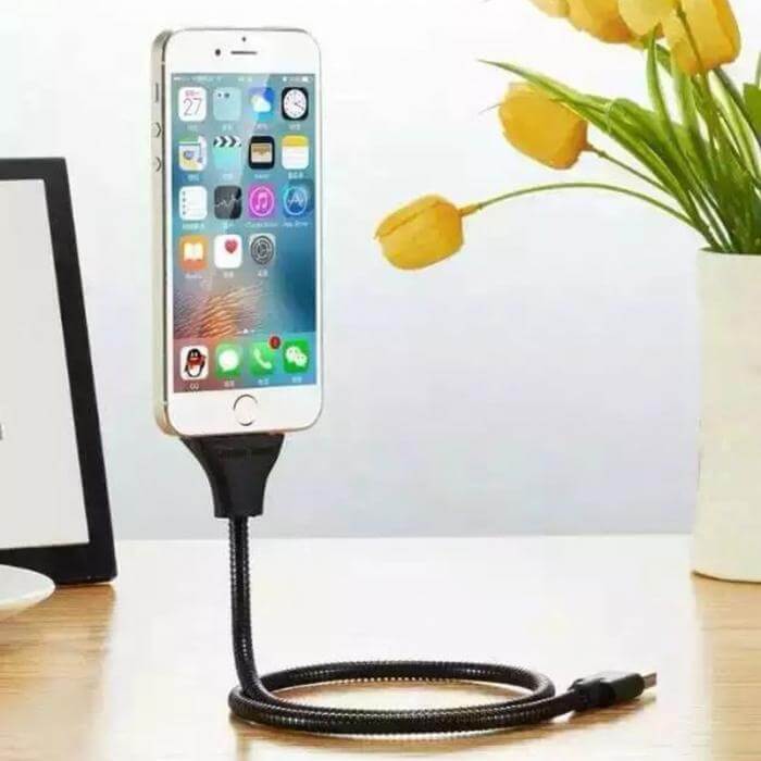 Veelzijdige telefoonstandaard oplaadkabel Belleza