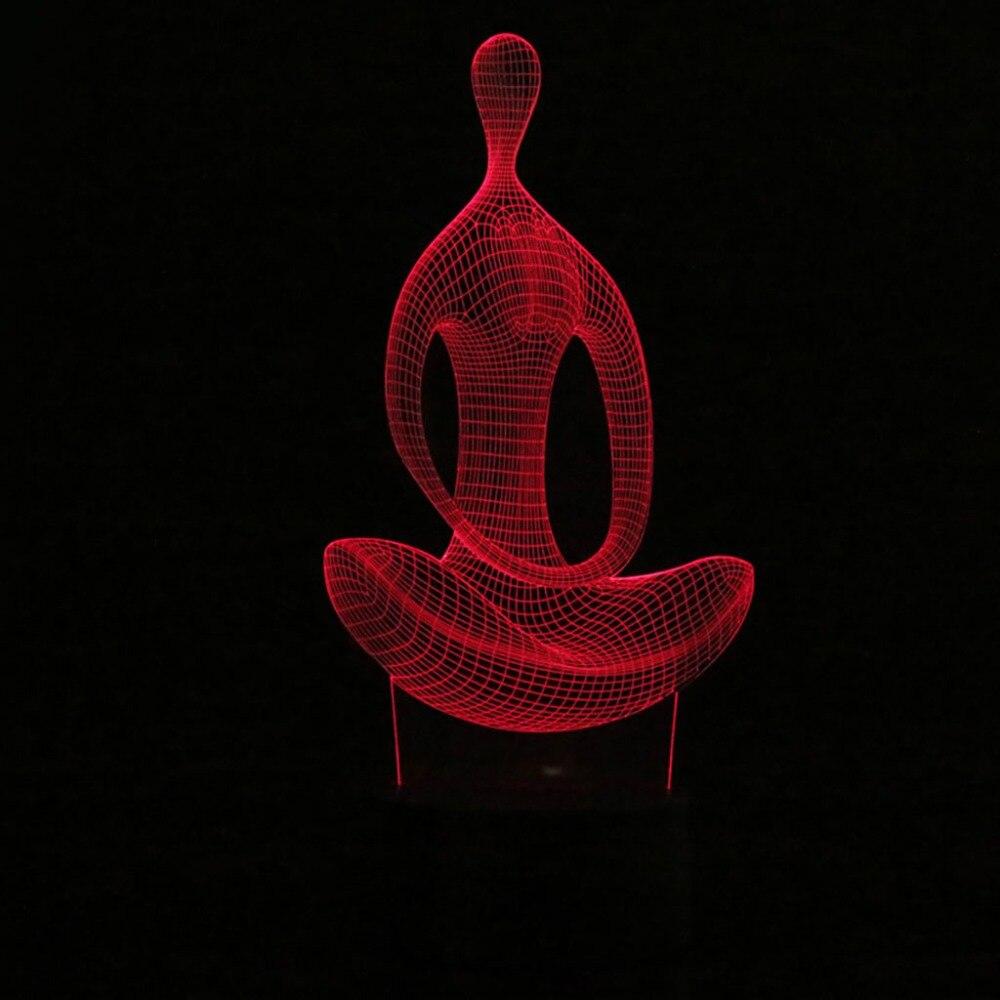 Yoga 3D Illusie Lamp Belleza