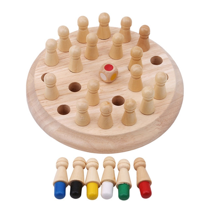 Woodjoy - Kleuren memory (schaakeditie) Belleza