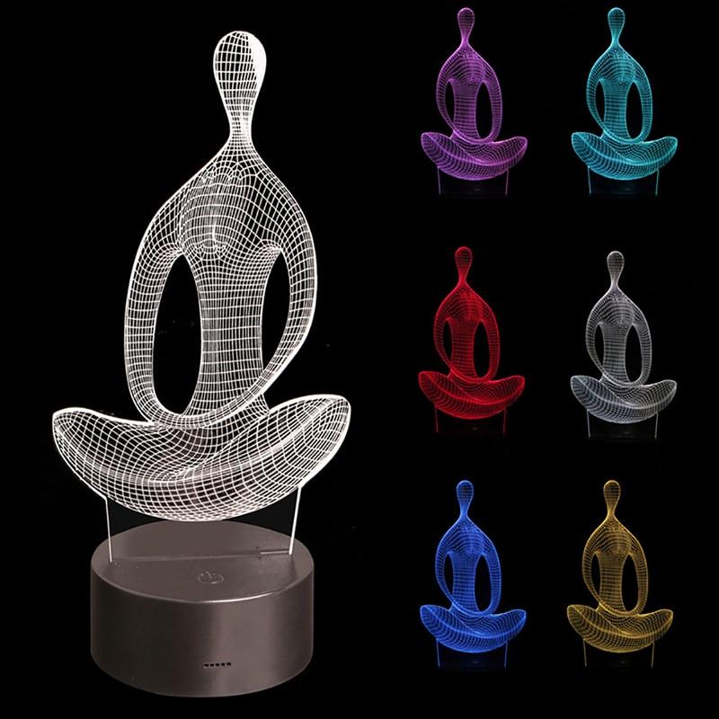 Yoga 3D Illusie Lamp Belleza
