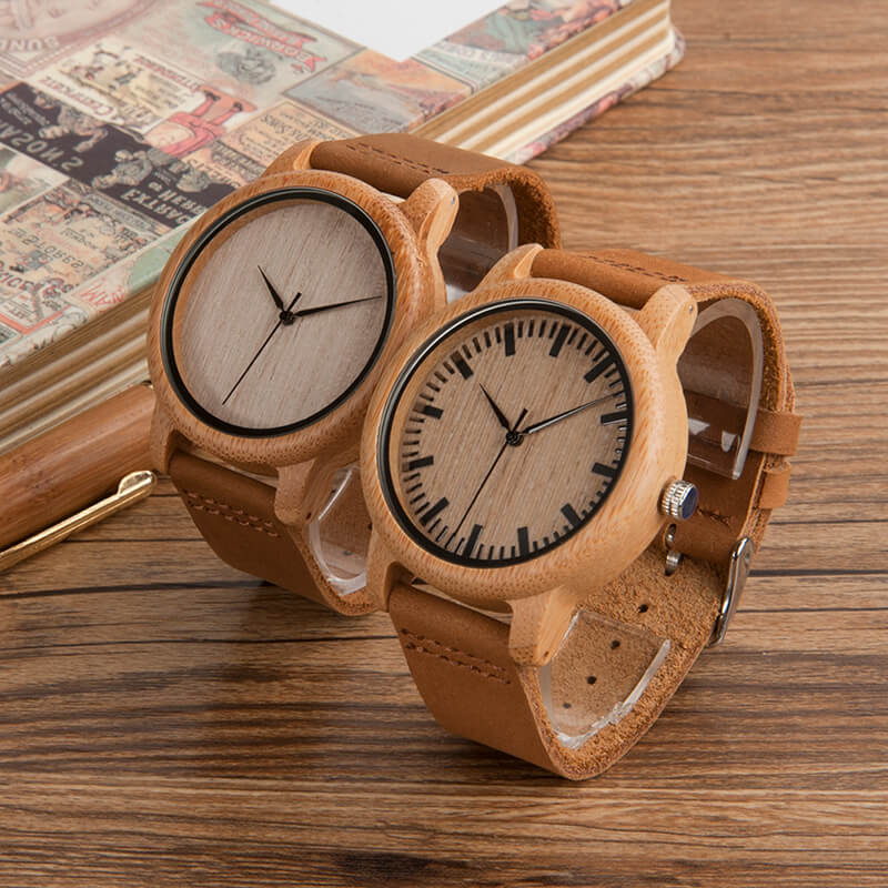Houten horloge Belleza
