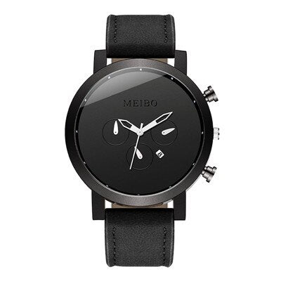 Lederen Sport Chrono Horloge Belleza