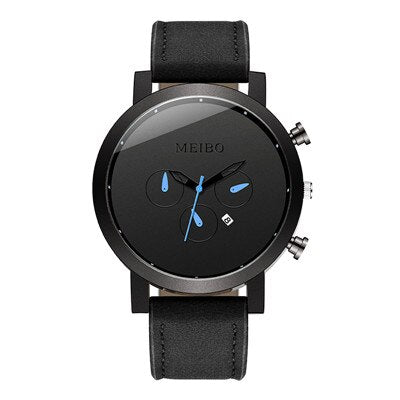 Lederen Sport Chrono Horloge Belleza