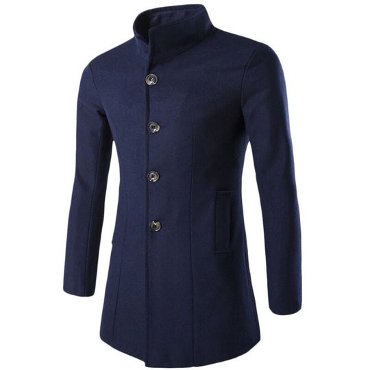 Heren Trench Coat met opstaande kraag Belleza