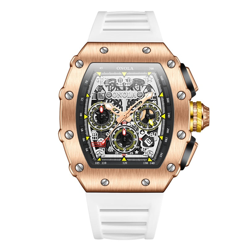 Heren Luminous Tonneau Horloge