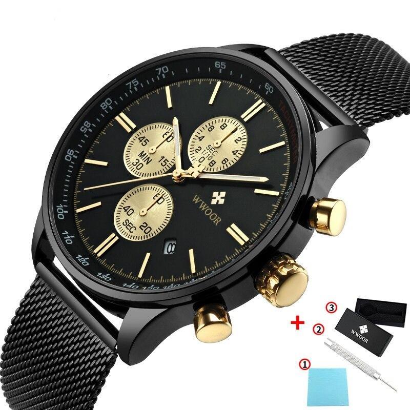 Ultra-dun Chronograaf Polshorloge Belleza