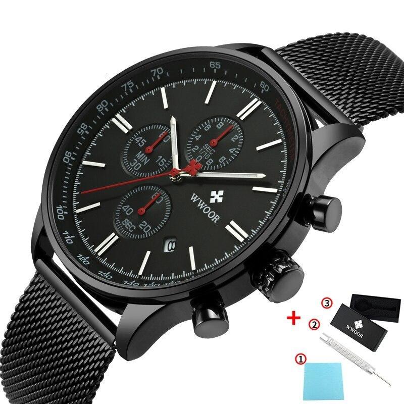 Ultra-dun Chronograaf Polshorloge Belleza