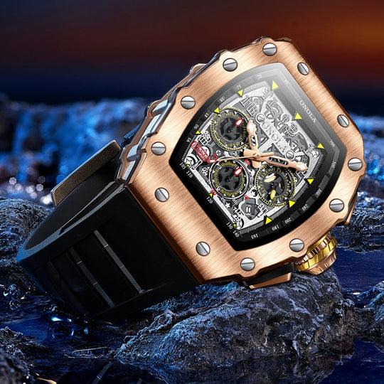 Heren Luminous Tonneau Horloge