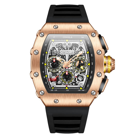 Heren Luminous Tonneau Horloge