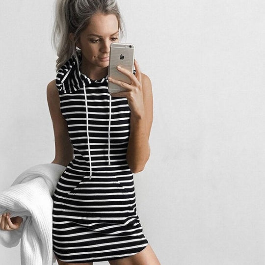 Casual Mouwloze Mini-jurk Belleza