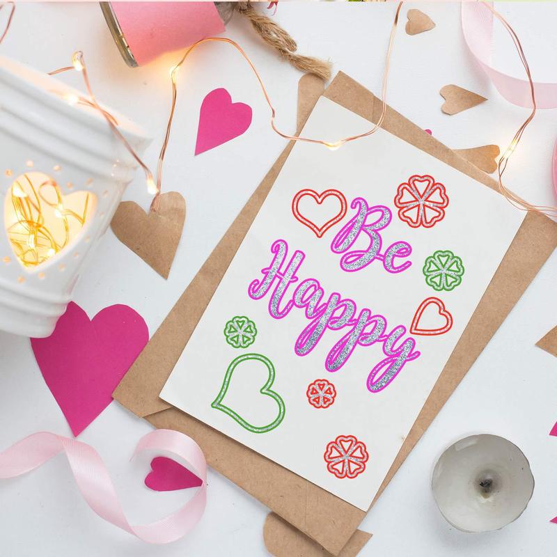 12 kleuren Self-Outline Metallic Markers Belleza