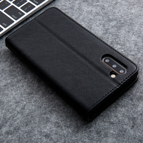 Magnetische Flip Leren Telefoon Beschermer
