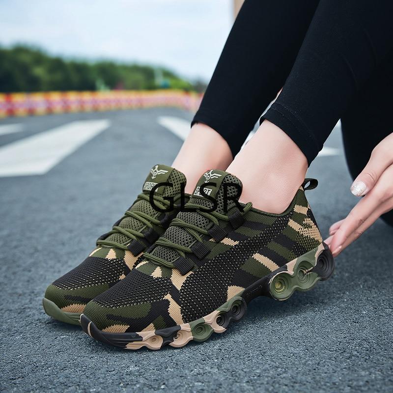 Camouflage Ademend Sneakers Belleza