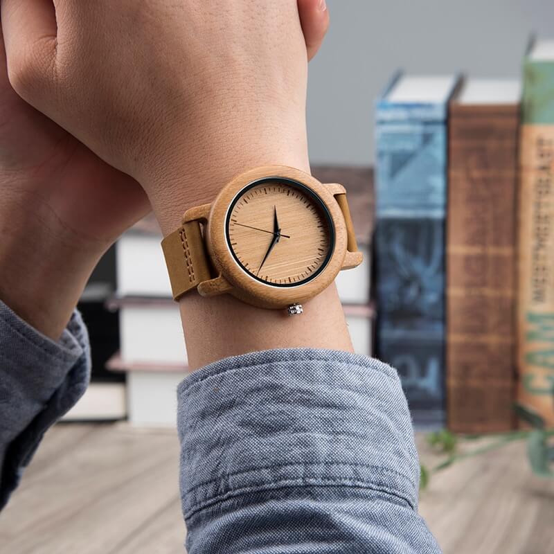 Houten horloge Belleza