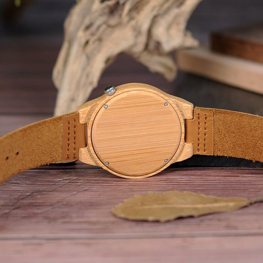 Houten horloge Belleza