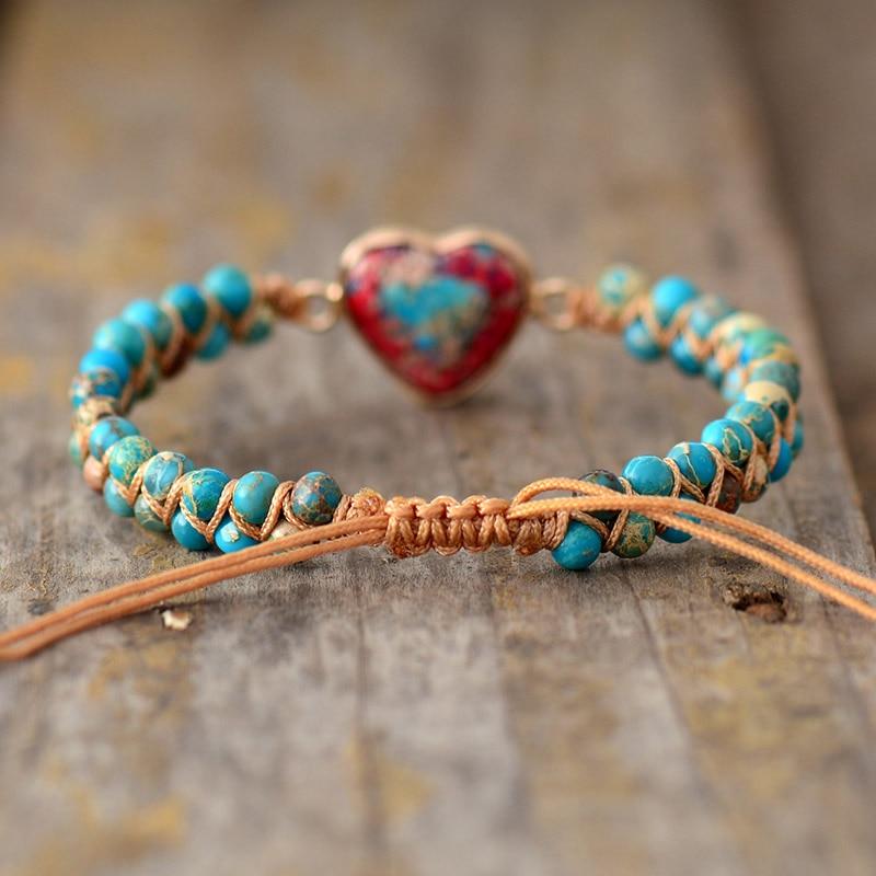 Passie Hart Gevlochten Armband