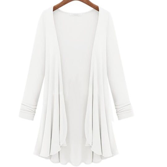 Casual vest met lange mouwen en ruches Belleza