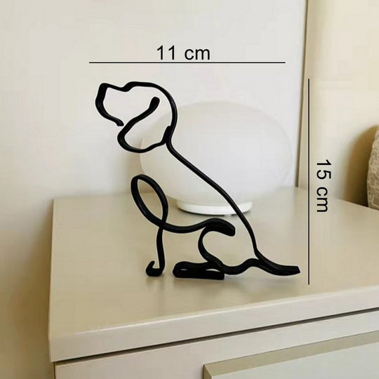 Minimalistische Hond Kunst Sculptuur Belleza