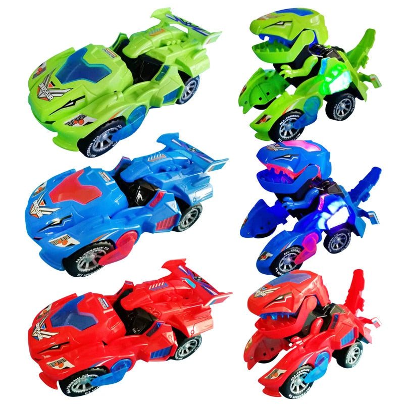 Transformerende Dinosaurus LED Auto