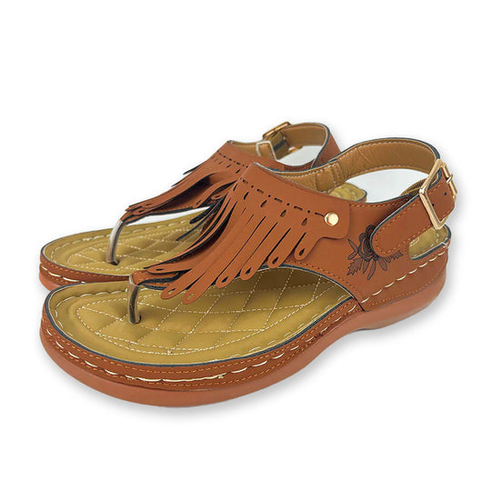 Strand Tassel Sandalen