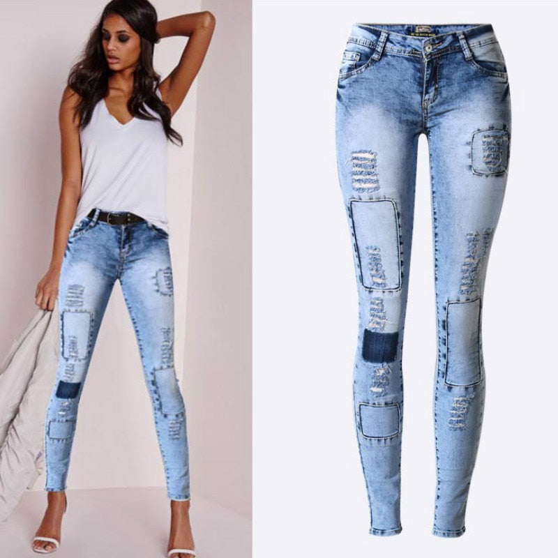 Vrouw Skinny Jeans Belleza