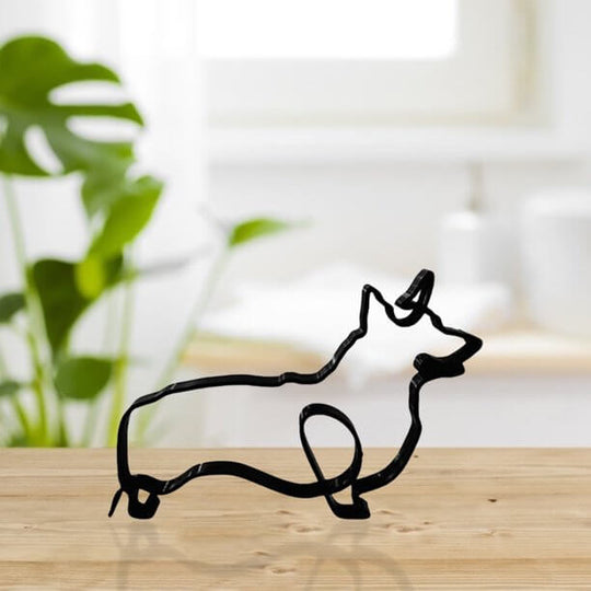 Minimalistische Hond Kunst Sculptuur Belleza