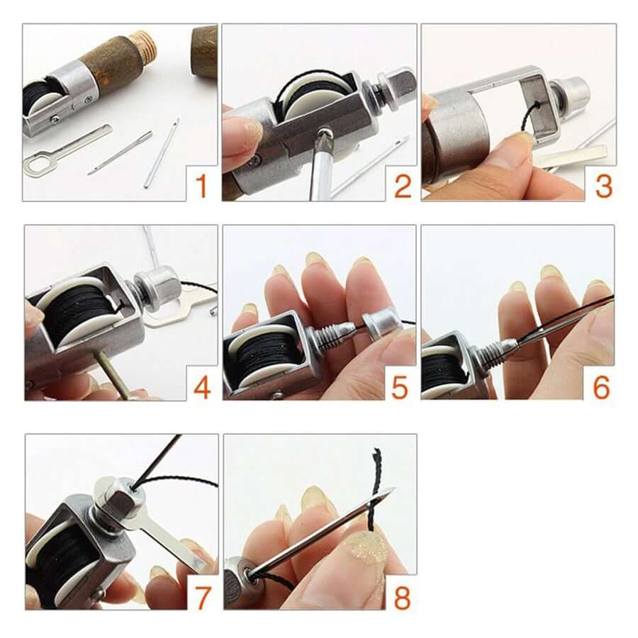 Leren Naai Awl Gereedschap Kit Belleza