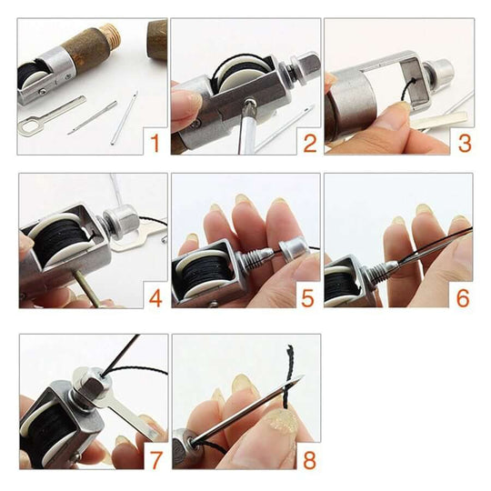 Leren Naai Awl Gereedschap Kit Belleza