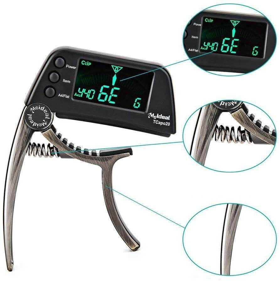 2-in-1 Gitaar Capo & Tuner Belleza