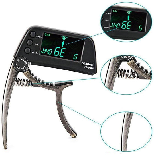 2-in-1 Gitaar Capo & Tuner Belleza