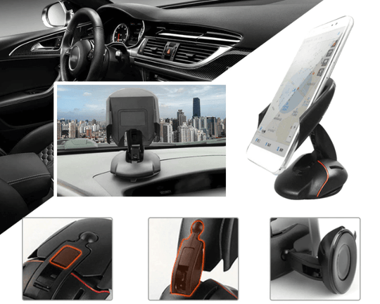 360 ° Transformeerbare Autotelefoon Mount Belleza
