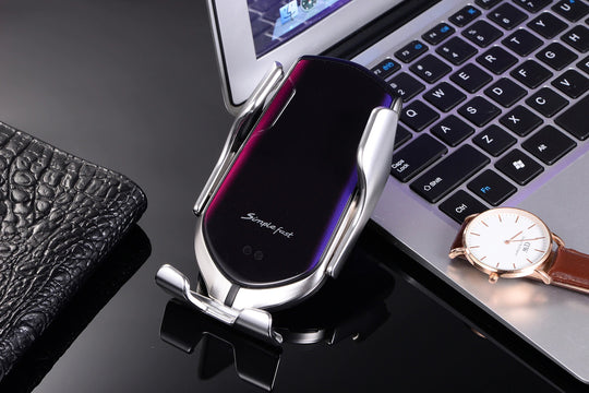 PREMIUM - Automatisch Klemmende Telefoonhouder | Draadloze Oplader Belleza
