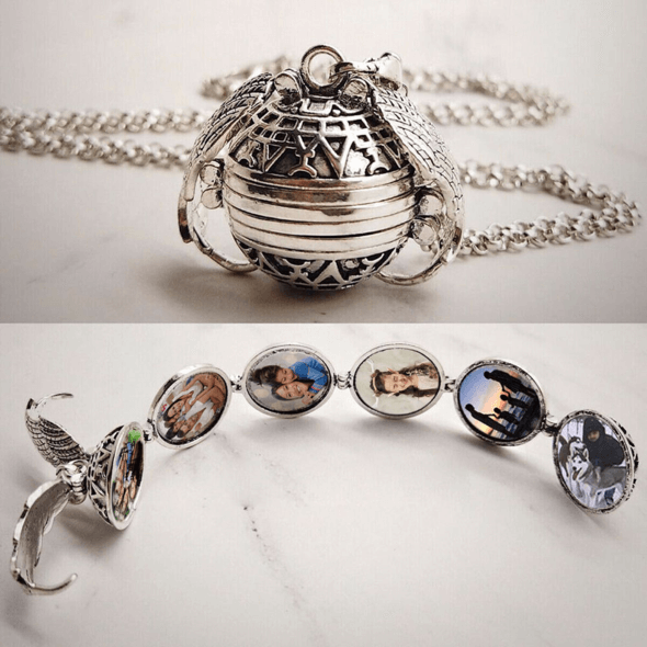Uitbreidbare Foto Locket Ketting Belleza