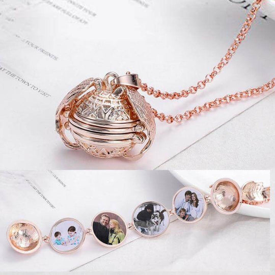 Uitbreidbare Foto Locket Ketting Belleza