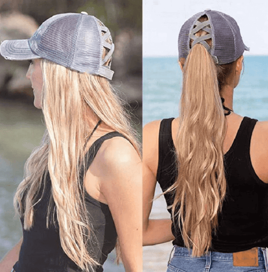 Criss Cross Paardestaart Cap