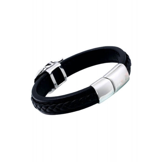 Stalen Punk Schedel Leren Armband Belleza