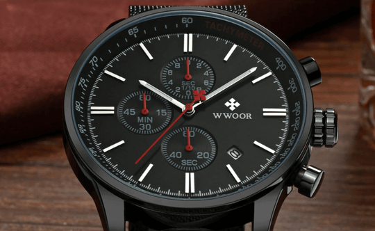 Ultra-dun Chronograaf Polshorloge Belleza